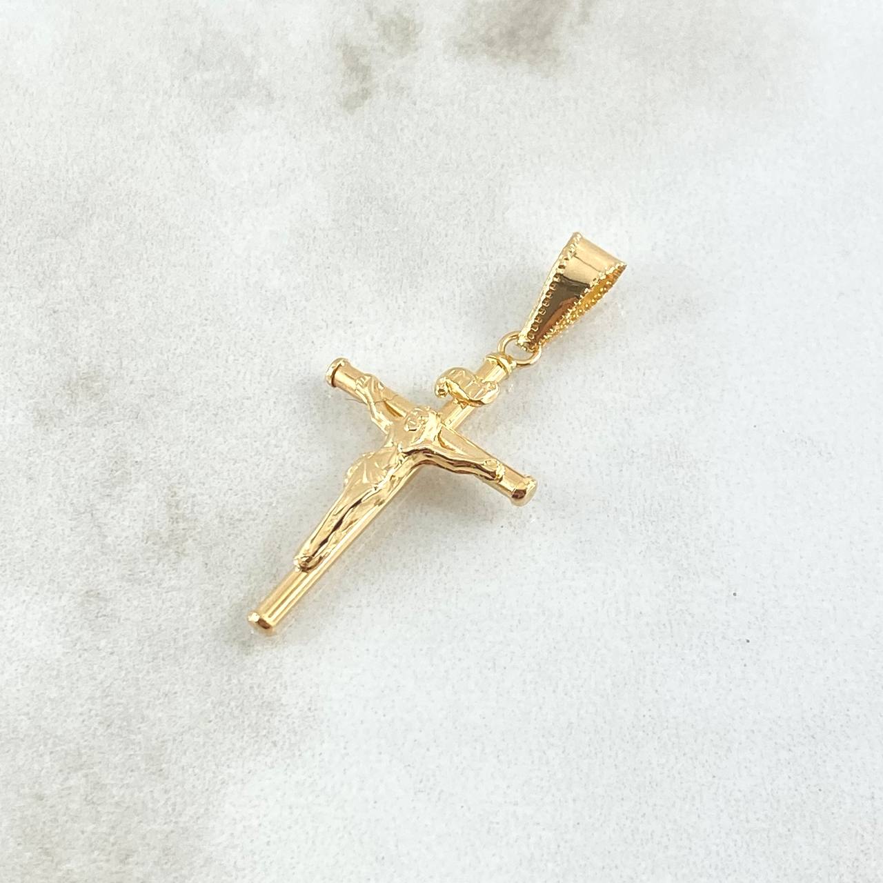 Dije Cristo Cruz 0.9gr / 2.8cm / Oro Amarillo 18K