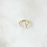 Piercing Earcuff Simulador 0.3 g / 1 cm Oro Amarillo 18K