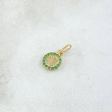 Dije Arbol De La Vida Circulo 0.3gr / 1.4cm / Oro Amarillo 18K