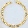 Pulso Cubano 7.6gr / 19.5cm / Oro Amarillo Nac.Esp. 18K