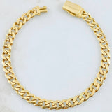 Pulso Cubano 7.6gr / 19.5cm / Oro Amarillo Nac.Esp. 18K