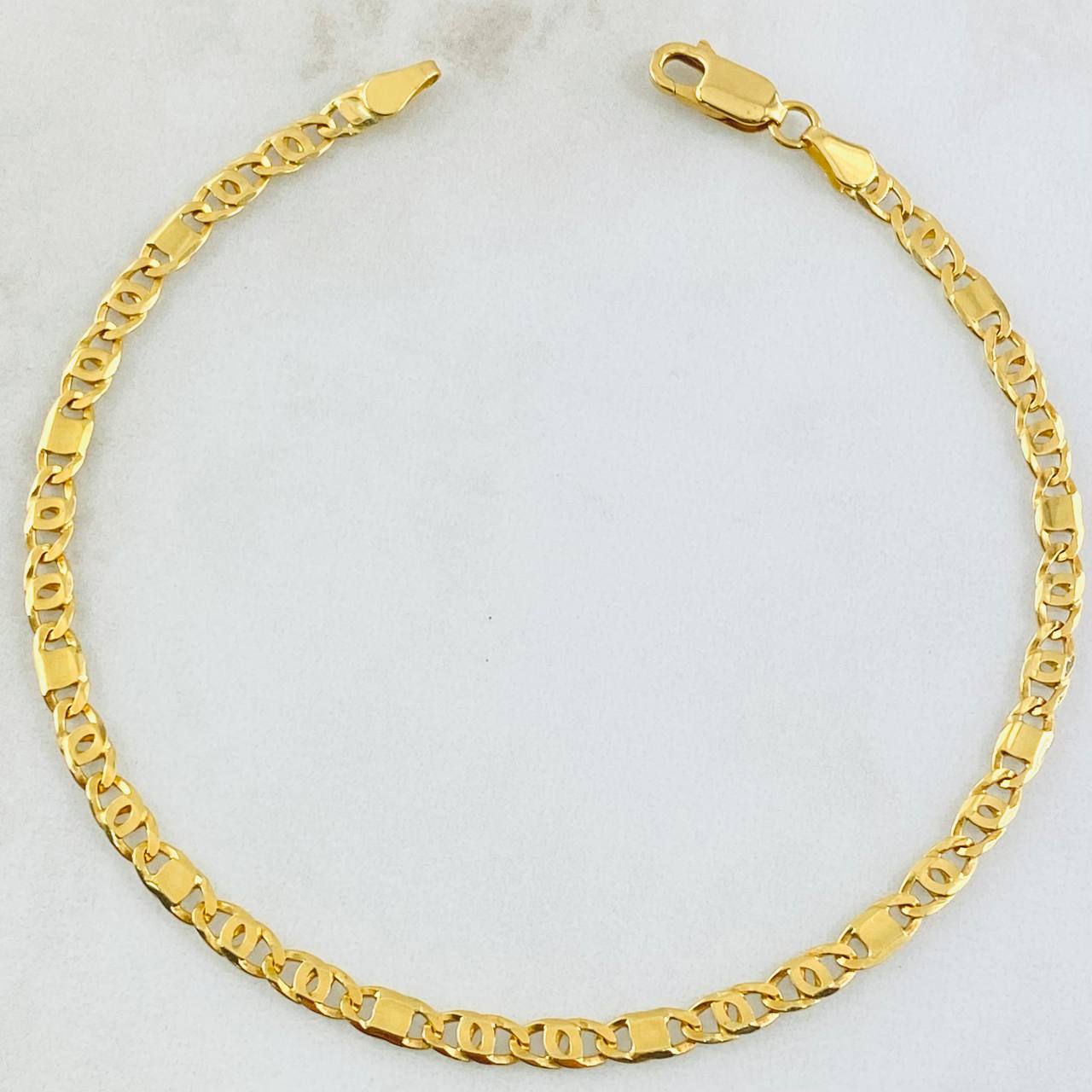 Pulso Plano 6gr / 22cm / Oro Amarillo +3 18K