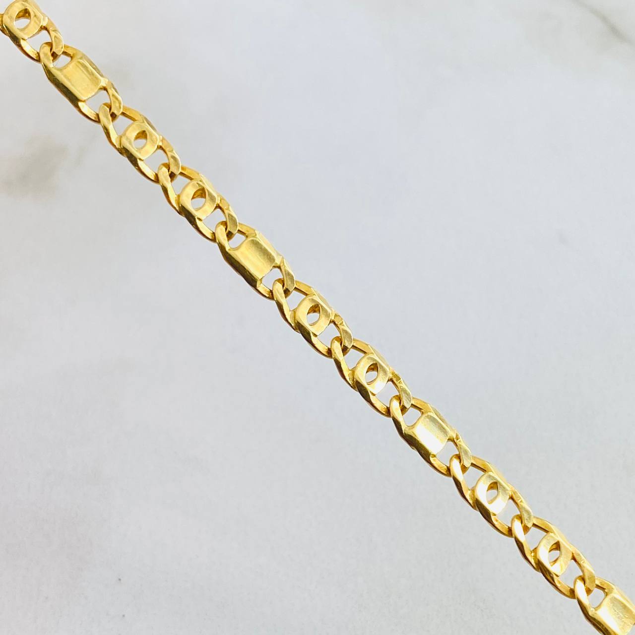 Pulso Plano 6gr / 22cm / Oro Amarillo +3 18K