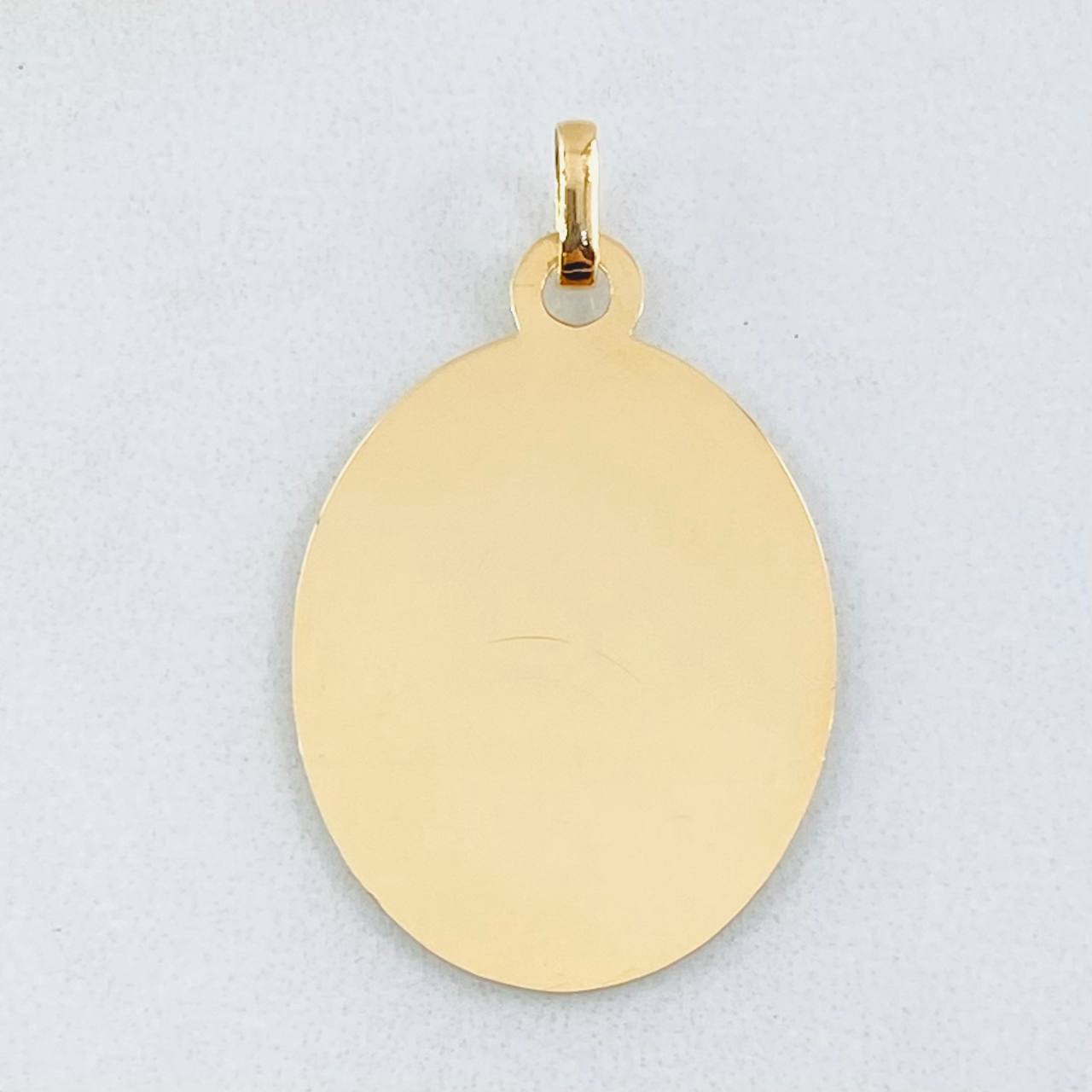 Dije Placa 1.85gr / 3.2cm / Oro Amarillo 18K