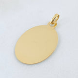 Dije Placa 1.9gr / 3.2cm / Oro Amarillo 18K