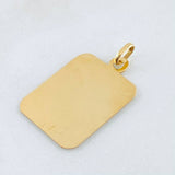 Dije Placa 2.1gr / 3.2cm / Oro Amarillo 18K