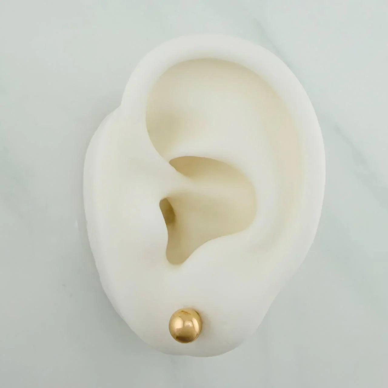Topos Bola Lisa 0.7g / 6mm Oro Amarillo 18K