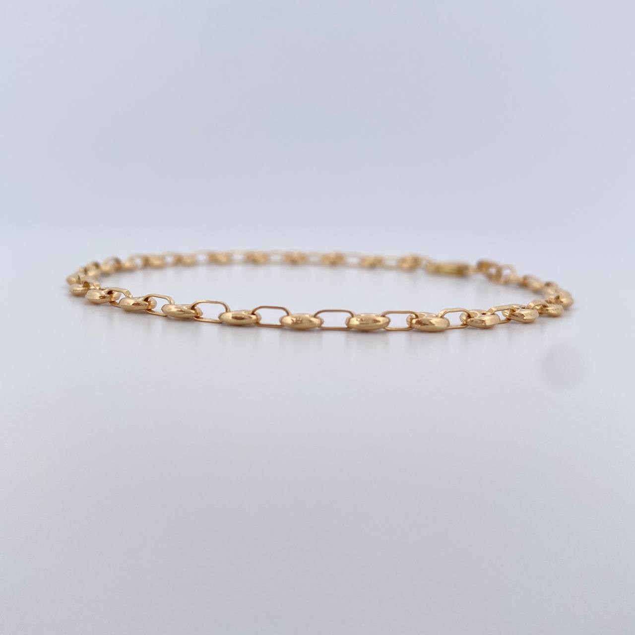 Tobillera GC 3.05gr / 25cm / 3mm Oro Amarillo 18K &
