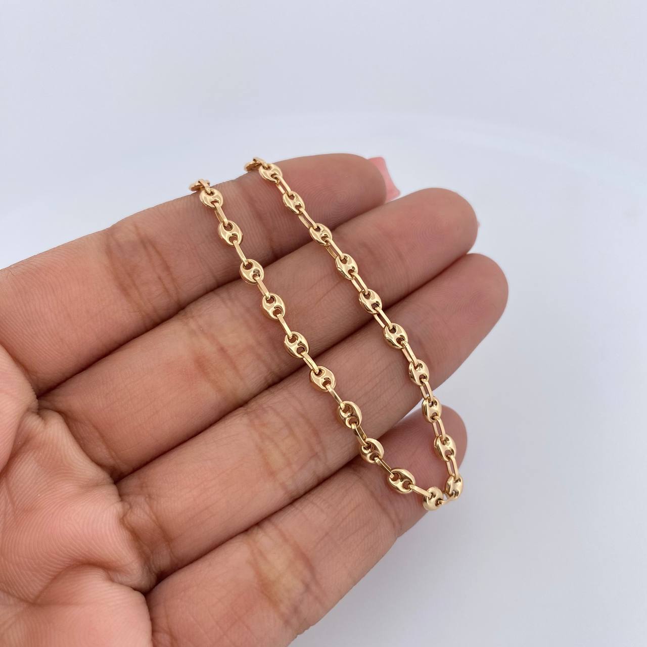 Tobillera GC 3.05gr / 25cm / 3mm Oro Amarillo 18K &