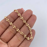 Tobillera GC 4.4gr / 24.4cm / 4mm Oro Amarillo 18K &