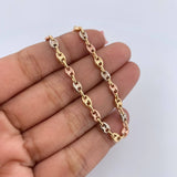 Pulso GC 3.4gr / 20.2cm / 4mm Tres Oros 18K &