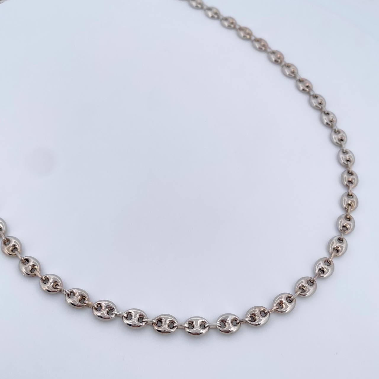 Cadena GC 15gr / 61.8cm / 5mm Oro Blanco 18K &