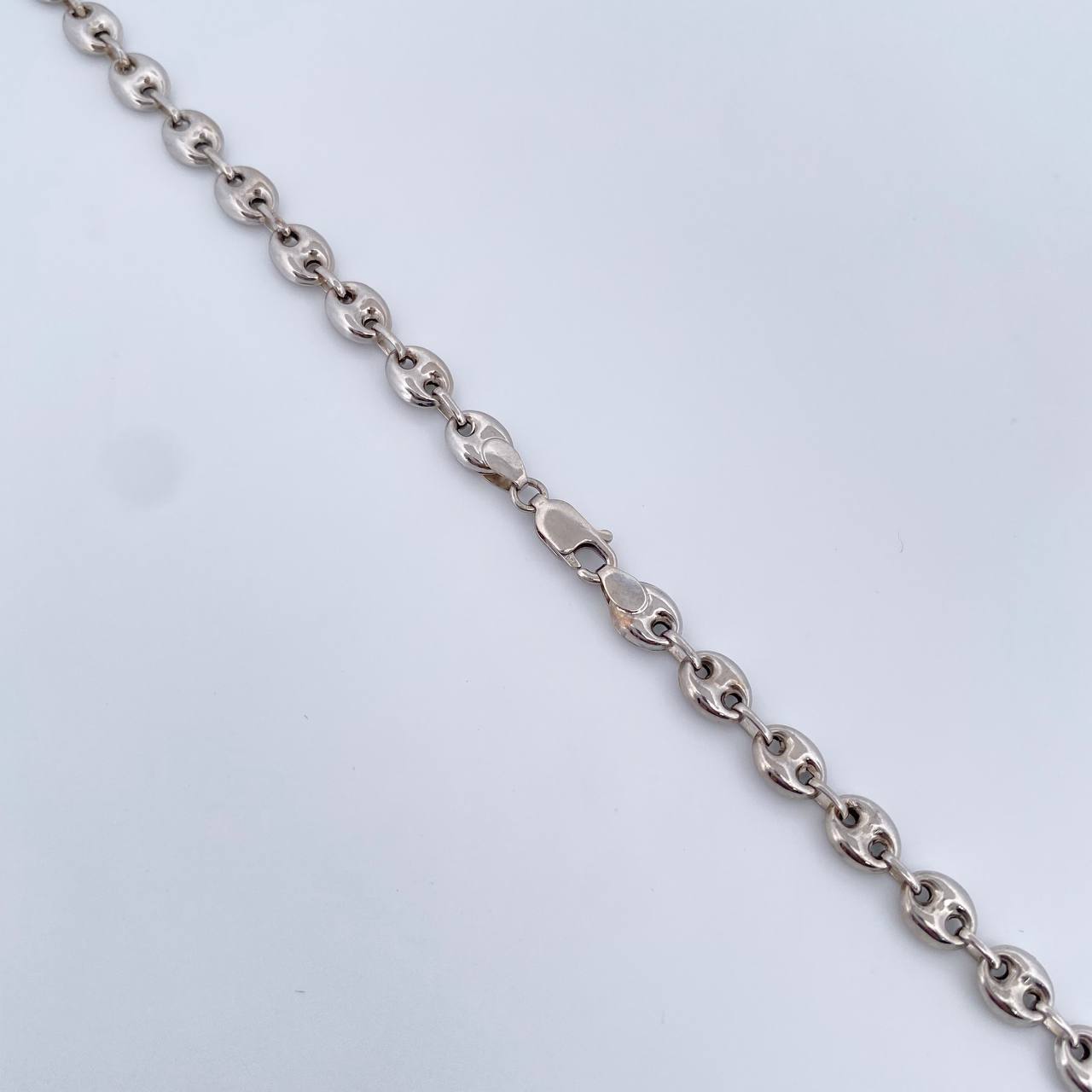 Cadena GC 15gr / 61.8cm / 5mm Oro Blanco 18K &