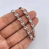 Cadena GC 15gr / 61.8cm / 5mm Oro Blanco 18K &