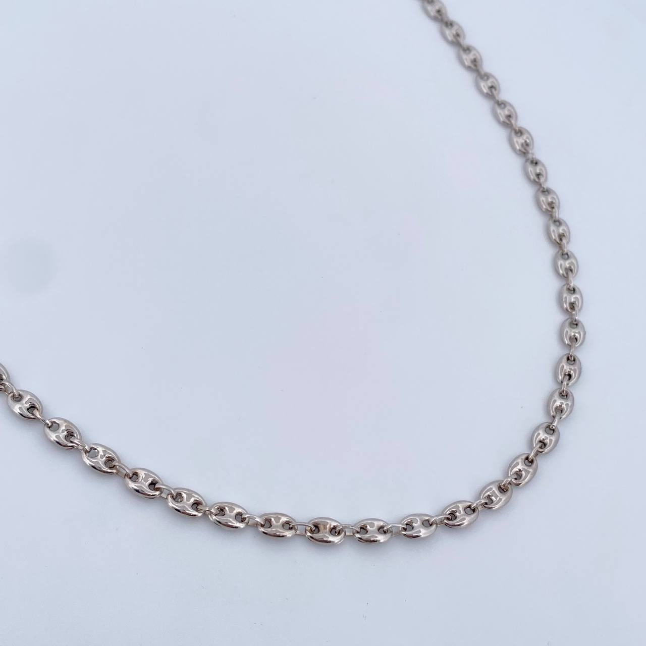 Cadena GC 10.75gr / 60.8cm / 4mm Oro Blanco 18K &