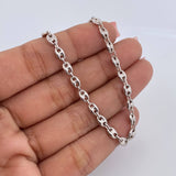 Cadena GC 10.75gr / 60.8cm / 4mm Oro Blanco 18K &