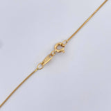 Set Cadena Veneciana /1.8gr/45cm/0.4mm + Dije Corona Rx /0.45gr/1.5cm Troquelado  Oro 18K (Oferta) &