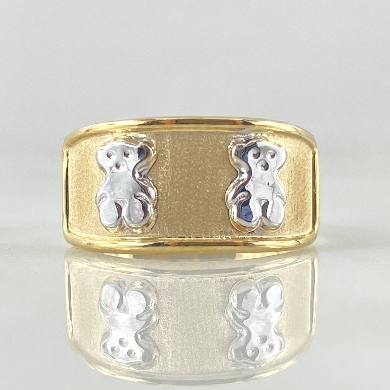 Anillo Oso Ts 1.6gr / T7 1/2 / Oro 18K -