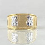 Anillo Oso Ts 1.6gr / T7 1/2 / Oro 18K -