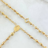 Rosario Virgen Milagrosa Cruz 8.4gr / 55cm / Oro 18K