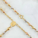 Rosario Virgen Milagrosa Cruz 8.6gr / 55cm / Oro 18K