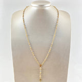 Rosario Virgen Milagrosa Cruz 8.6gr / 55cm / Oro 18K