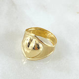 Anillo Corazon 2.2gr / T6 1/2 / Oro 18K