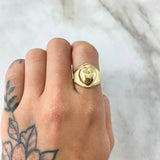 Anillo Corazon 2.2gr / T6 1/2 / Oro 18K