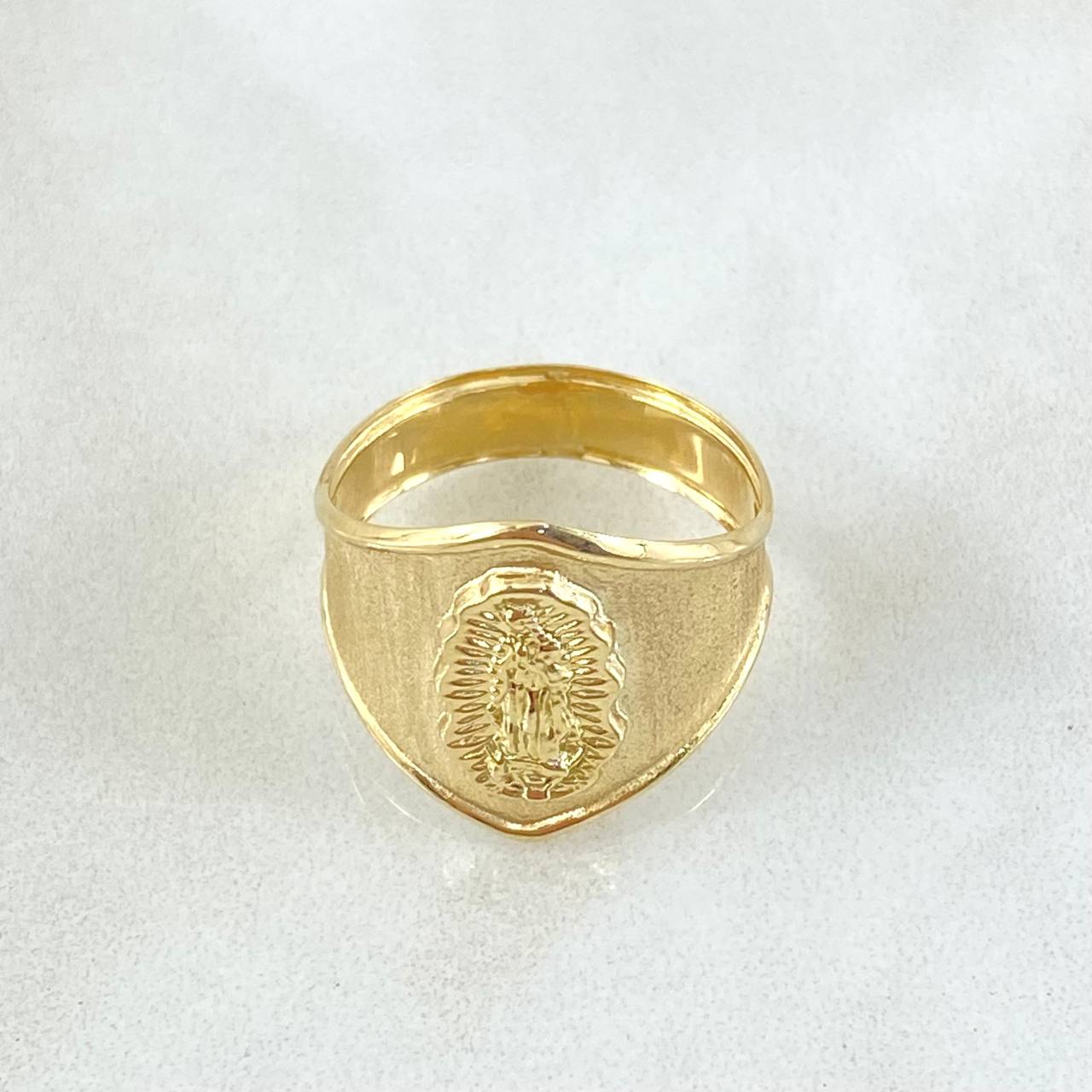 Anillo Virgen de Guadalupe 2gr / T6 1/2 / Oro 18K ©