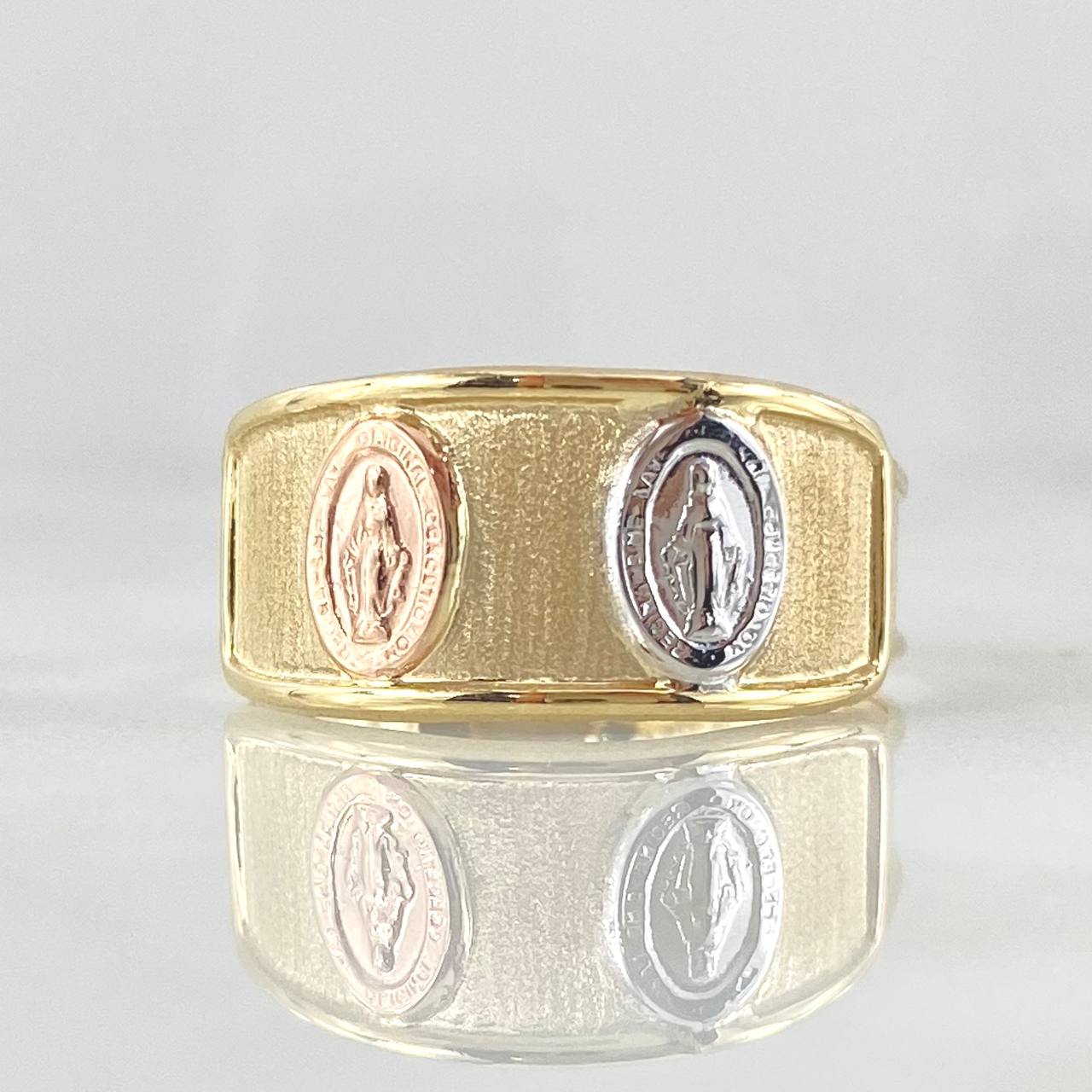 Anillo Virgen Milagrosa  1.65gr / T8 1/2 / Oro 18K ©