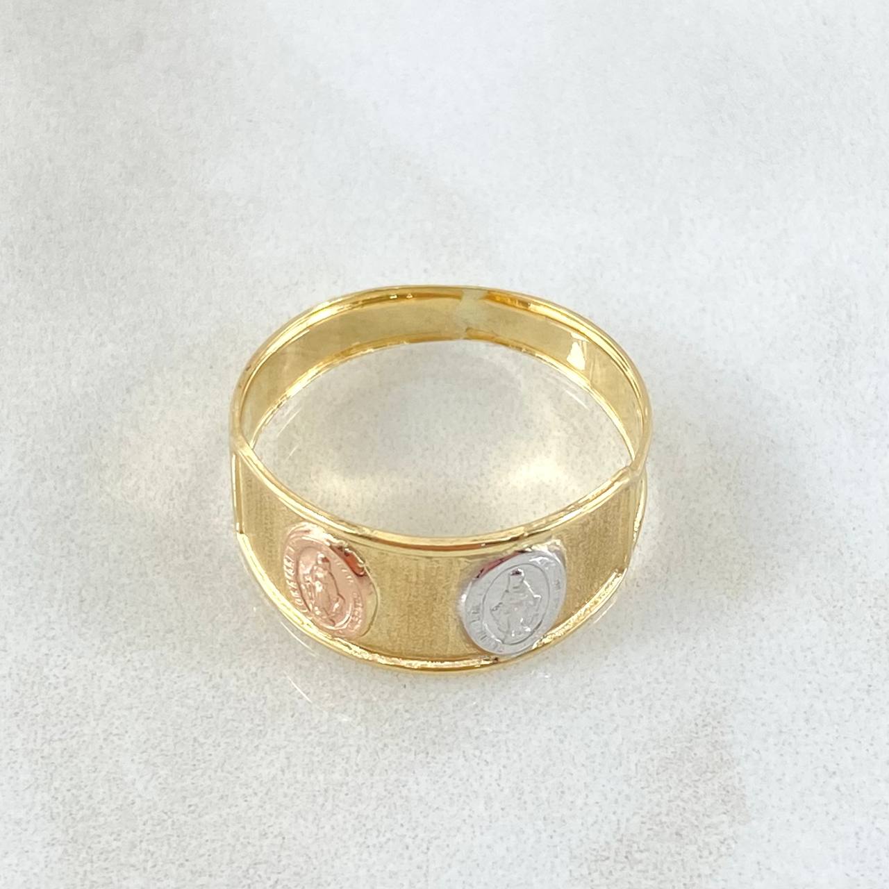 Anillo Virgen Milagrosa  1.65gr / T8 1/2 / Oro 18K ©