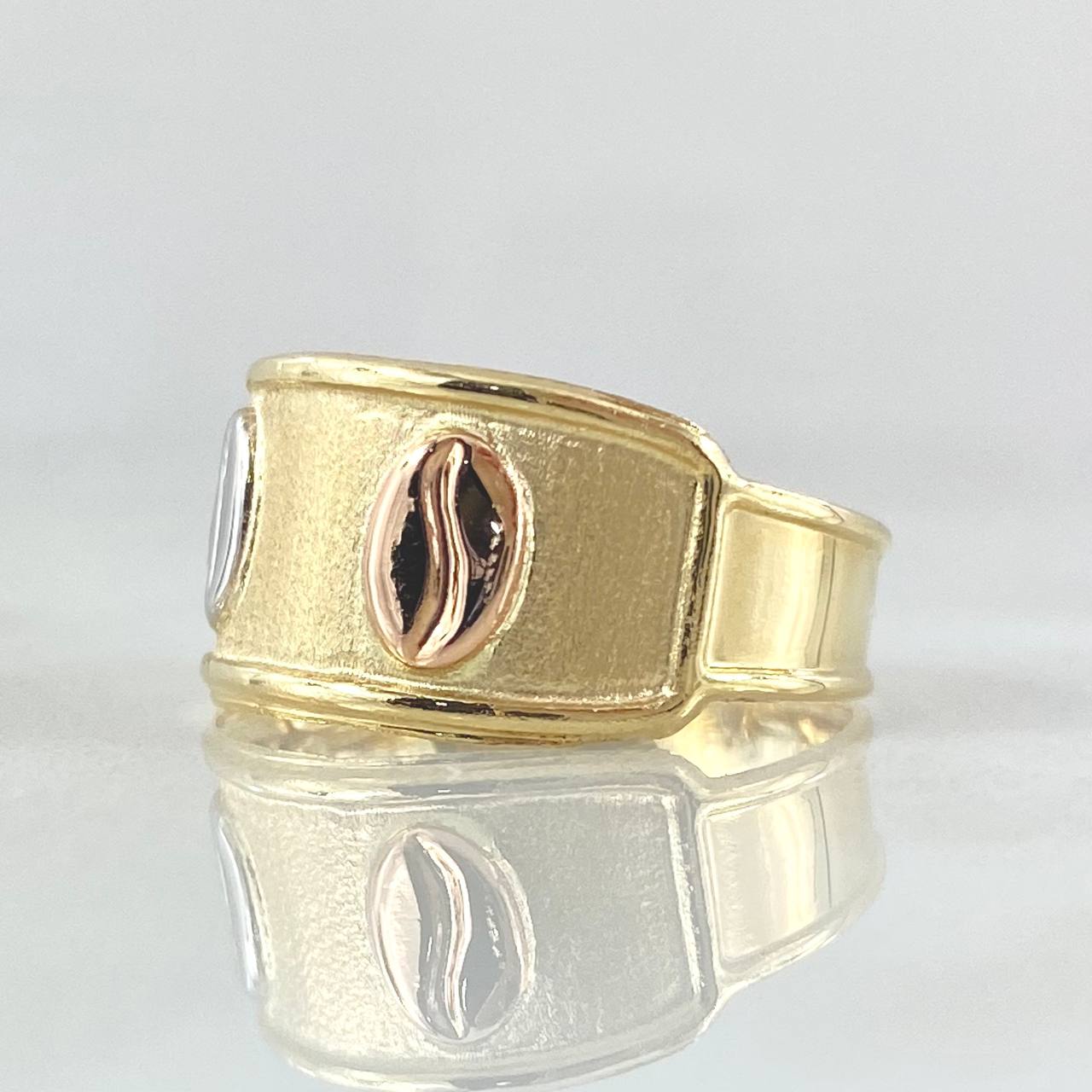 Anillo Grano Café 1.6gr / T7 / Oro 18K ©