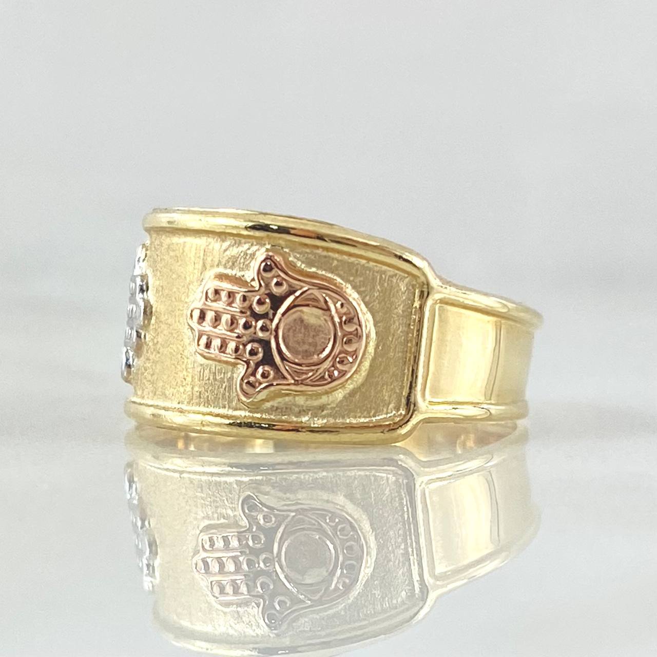 Anillo Mano Hamsa 1.7gr / T8 / Oro 18K *
