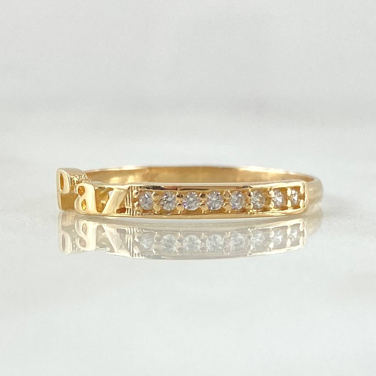 Anillo Paz 1.4gr / T6 1/4 / Oro 18K ©