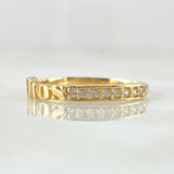 Anillo Carril Dios 1.45gr / T5 1/2 / Oro Amarillo 18K *