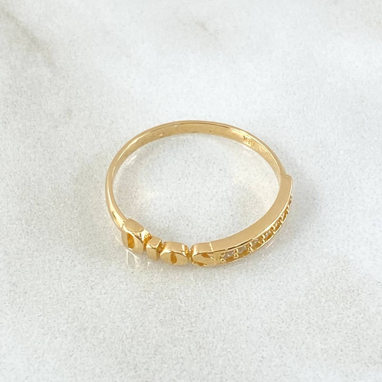Anillo Dios 1.7gr / T8 1/2 / Oro 18K