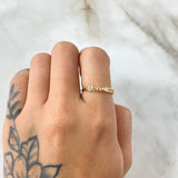 Anillo Carril Dios 1.45gr / T5 1/2 / Oro Amarillo 18K *