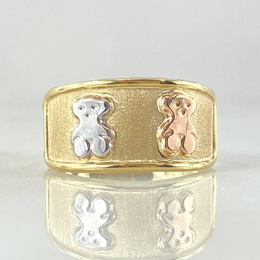 Anillo Oso ts 1.65gr / T8 1/2 / Oro 18K