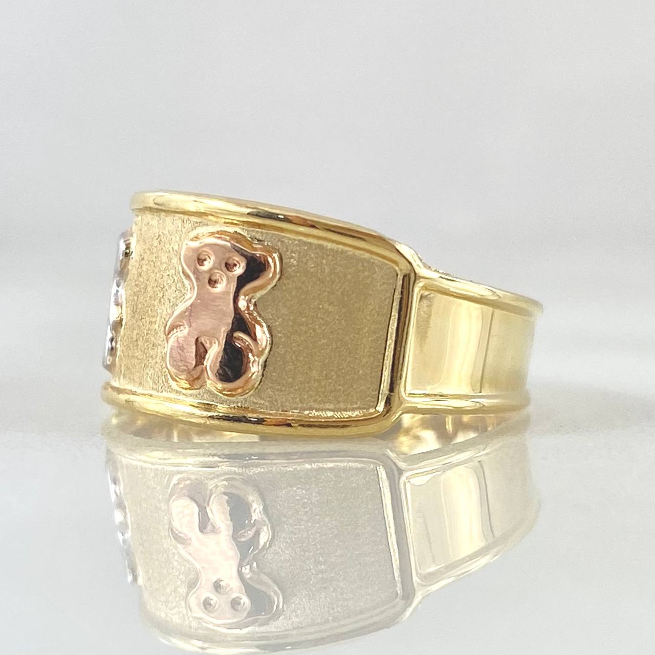 Anillo Oso ts 1.65gr / T8 1/2 / Oro 18K