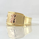Anillo Oso ts 1.65gr / T8 1/2 / Oro 18K