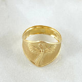 Anillo Libelula Minimalista 1.8gr / T6 1/2 / Oro 18K ©