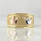 Anillo Coronas 1.65gr / T6 1/4 / Oro 18K -