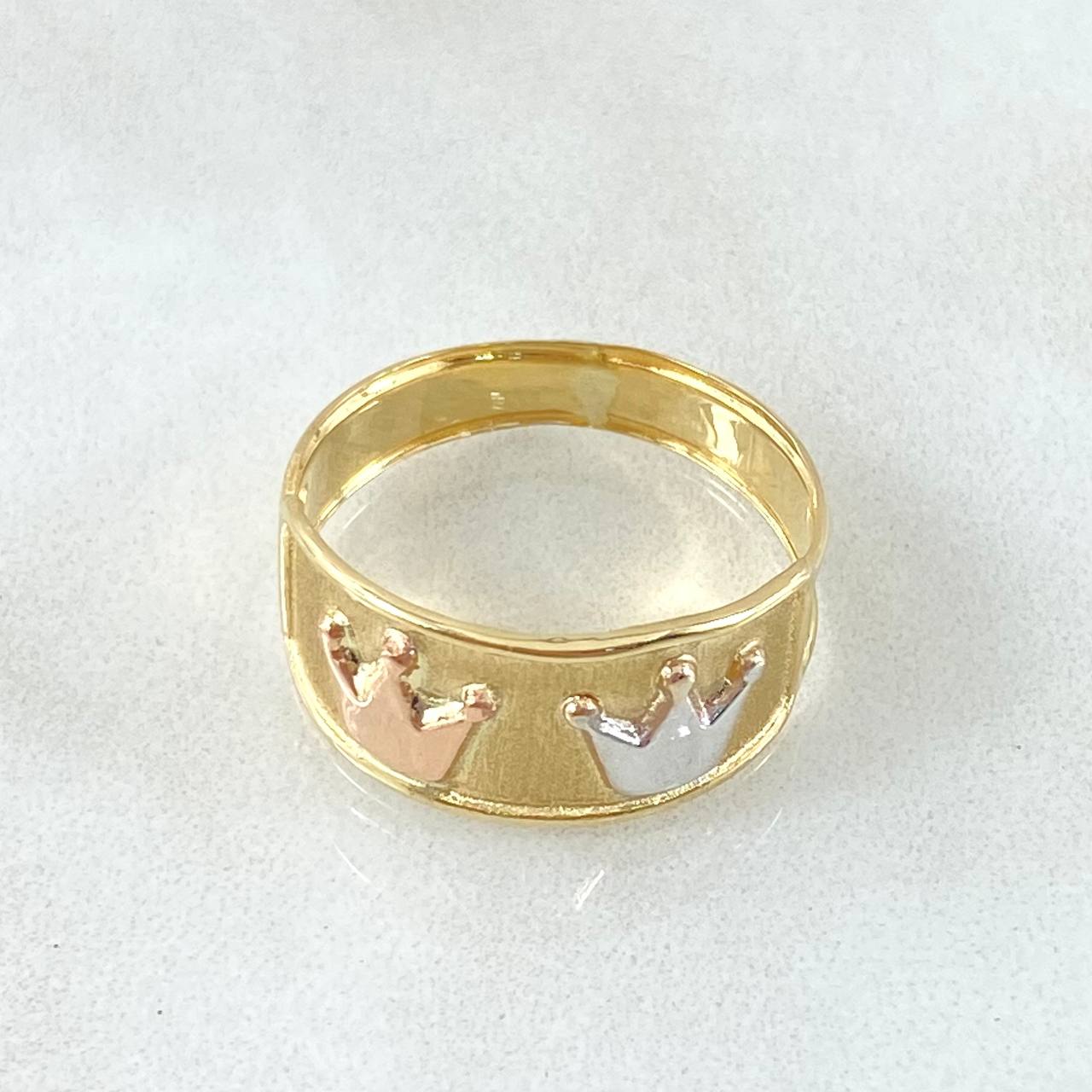 Anillo Coronas 1.65gr / T6 1/4 / Oro 18K -