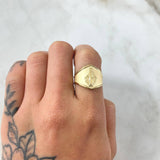 Anillo Virgen Milagrosa 1.9gr / T7 3/4 / Oro 18K