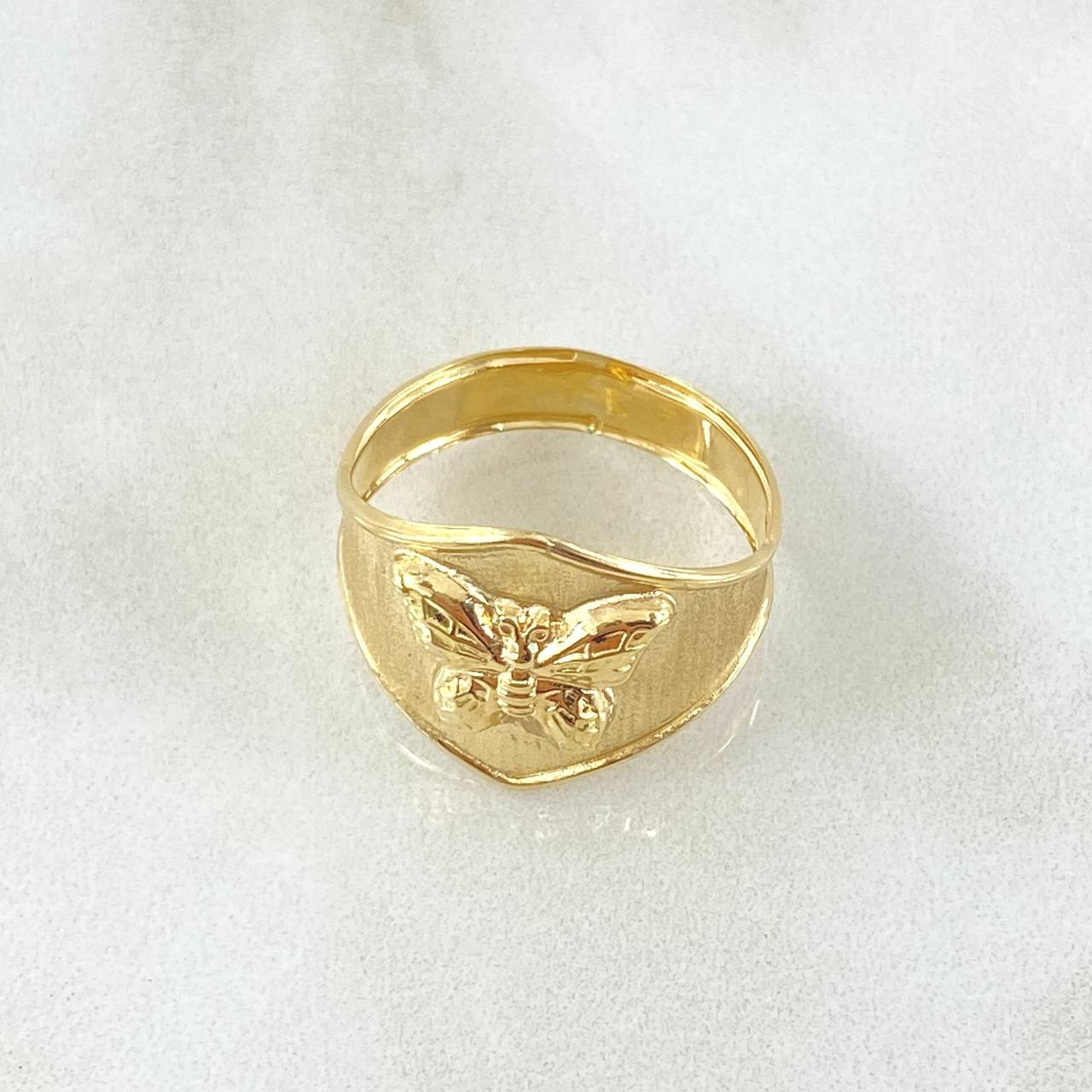 Anillo Mariposa 2.3gr / T7 1/4 / Oro 18K -