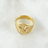 Anillo Mariposa 2.2gr / T8 1/4 / Oro 18K