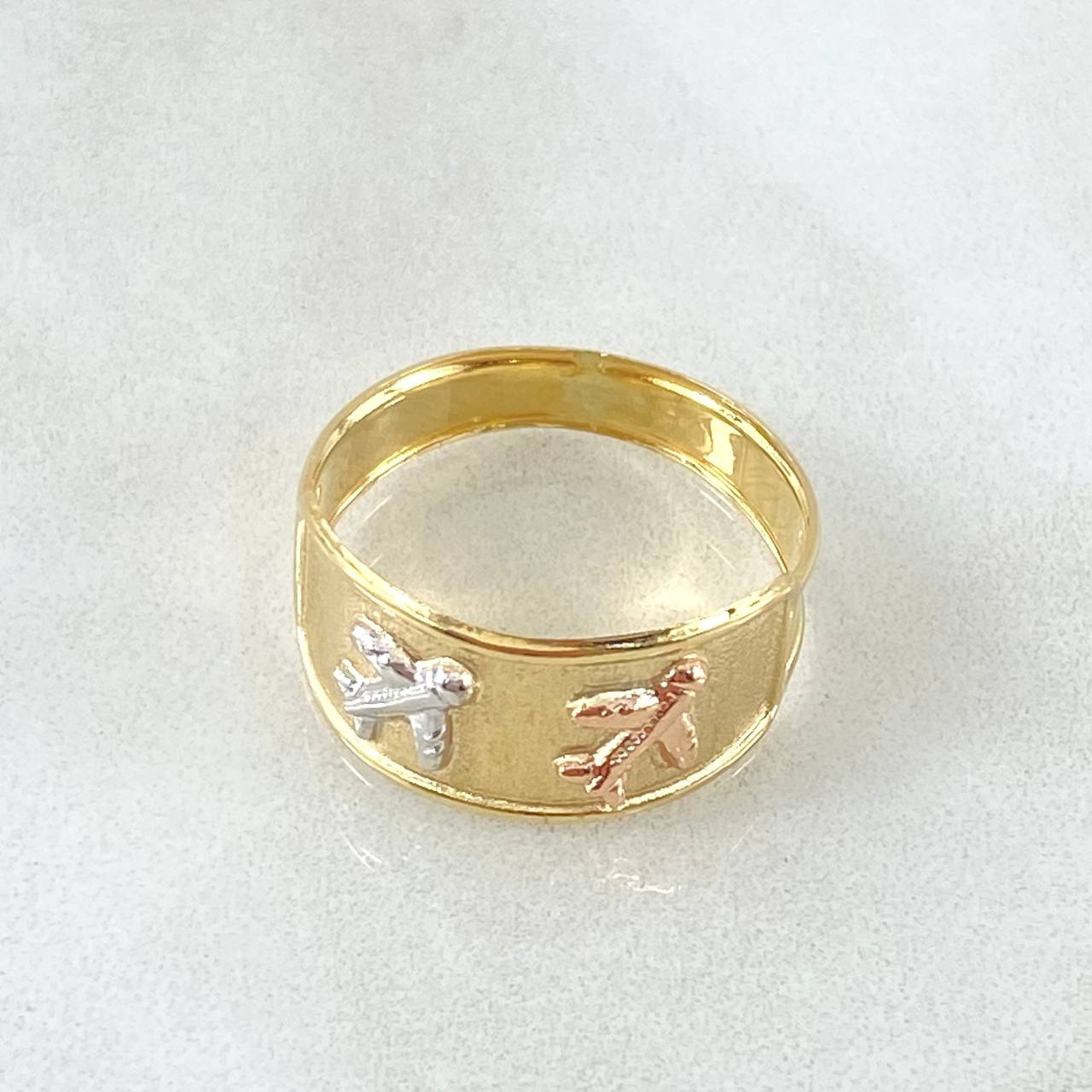 Anillo Avion 1.5gr / T6 / Oro 18K *