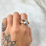 Anillo Tu Y Yo 2.75gr / T7 1/2 / Tres Oros 18K