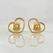 Topos Silueta Corazon  0.65gr / 8mm Oro Amarillo 18K ©