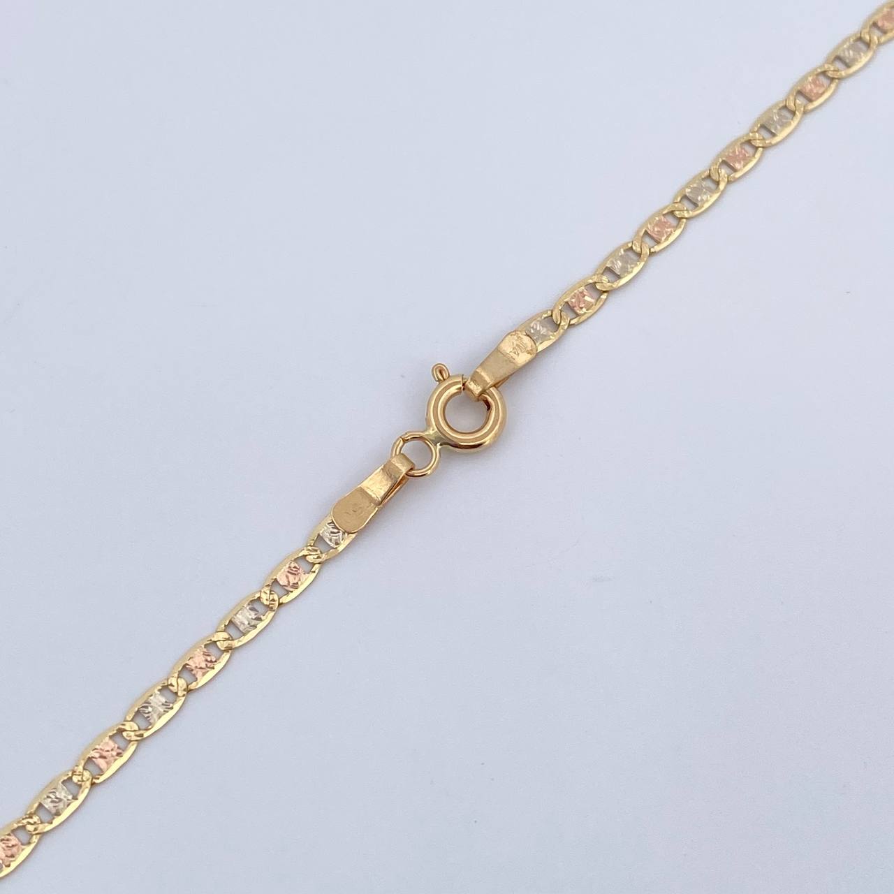 Cadena Escalera Plana 4.35gr / 60cm / +3 Oro 18K &